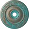 Ekena Millwork Logan Ceiling Medallion (Canopies up to 6 1/8"), 24 1/4"OD x 3 7/8"ID x 2"P, Copper Green Patina CM24LO1CGS - alternate 1